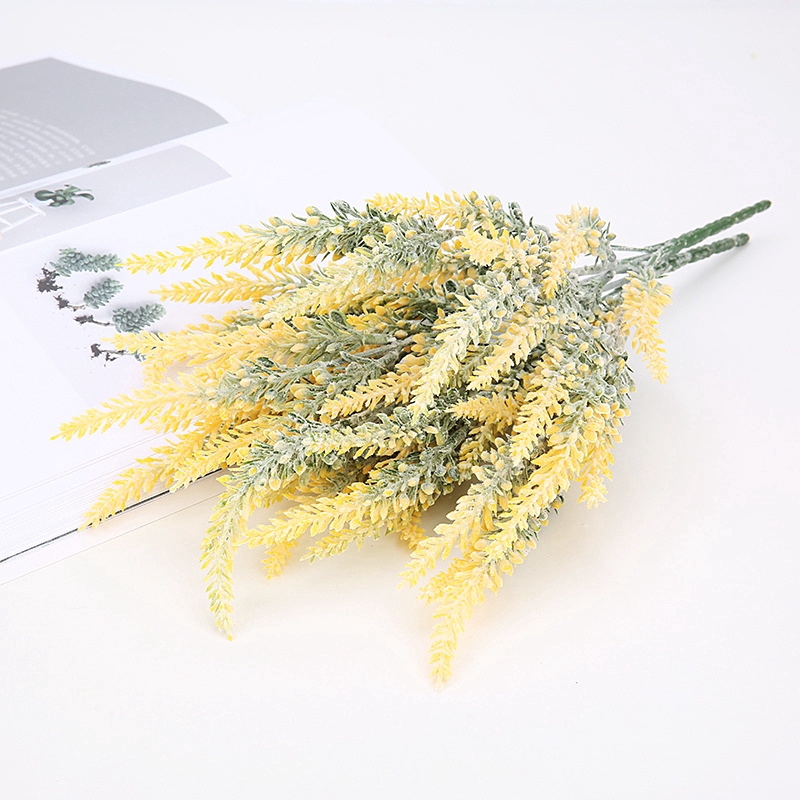 Plastic Artificial Flower Lavender Romantic Exquisite Home Decoration 4 Colors