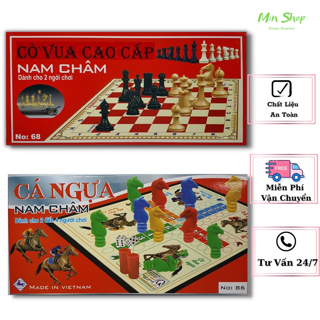 Đồ Chơi Cờ Vua Cờ Cá Ngựa Nam Châm Hàng Việt Nam Kích Thước 28x28cm