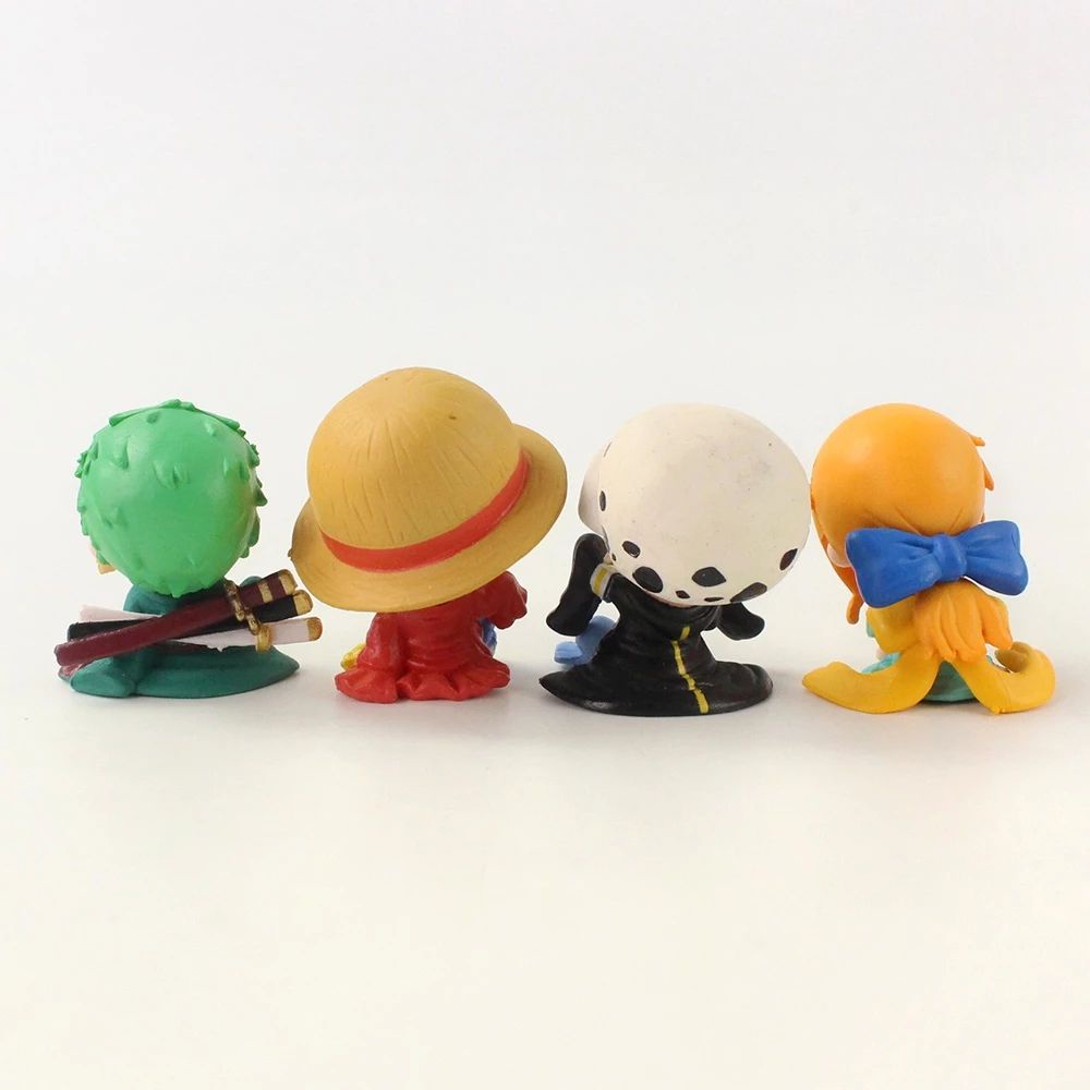 Bộ 4 mô hình nhân vật phim hoạt hình One Piece bằng PVC độc đáo