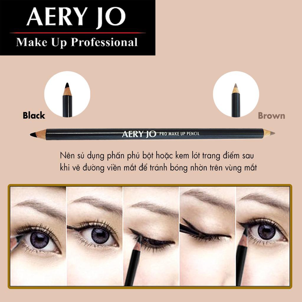 Chì Kẻ Mày Và Kẻ Viền Mắt Aery Jo Pro Make-Up Pencil