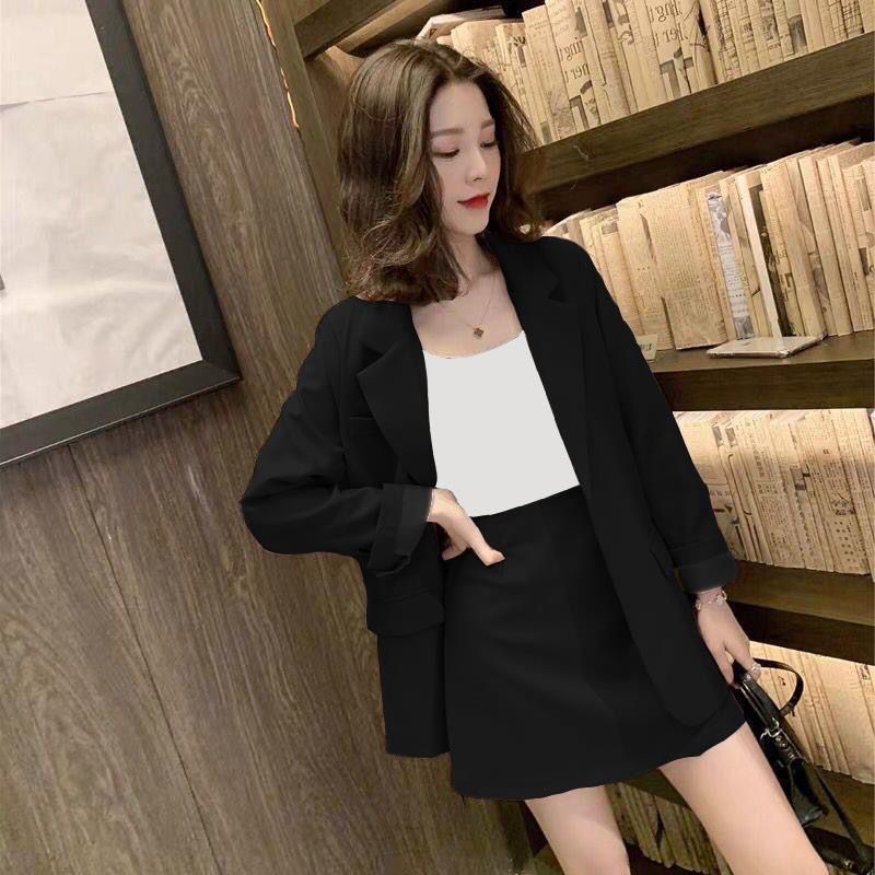 Bộ Đồ Hai Mảnh Áo Khoác blazer Dành Cho Nữ 2021 Hàn Quốc