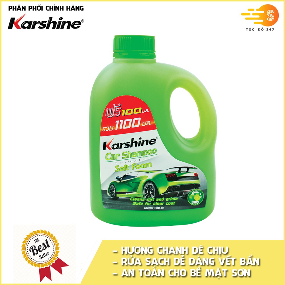 [Mã LIFE10K15 giảm 10K đơn 20K] Xà bông rửa xe đậm đặc Karshine KA-RX1100 1100ml