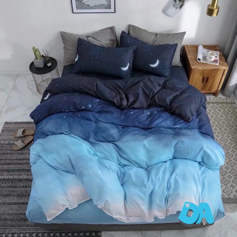 Chăn ga gối Cotton poly - Mẫu Caro đen Chăn Ga Gối TA Bedding nhiều size 1m, 1m2, 1m4, 1m6, 1m8, 2m2