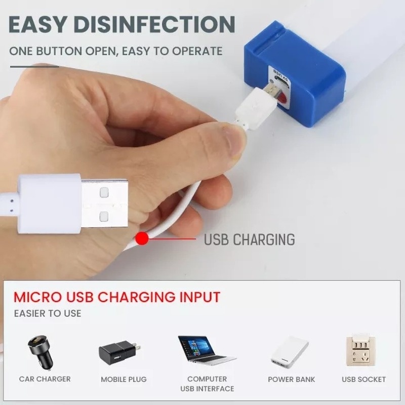 Thanh Đèn LED 3 Kích Cỡ Đa Năng Có Thể Sạc Lại Bằng Cổng USB