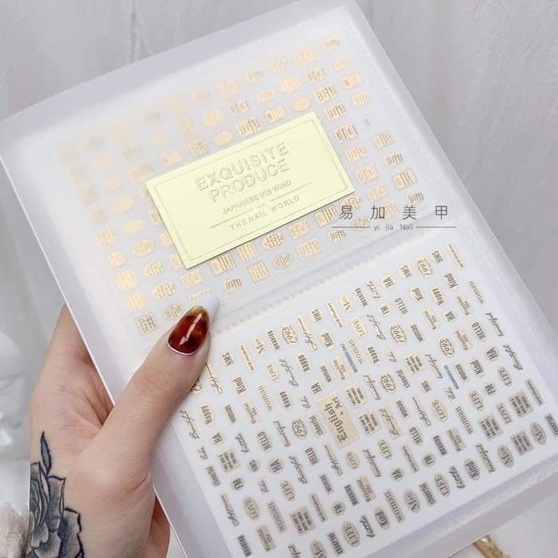 Sổ đựng sticker 80 mẫu trong suốt - Album Sticker, Mẫu ẢNh 80 Ngăn
