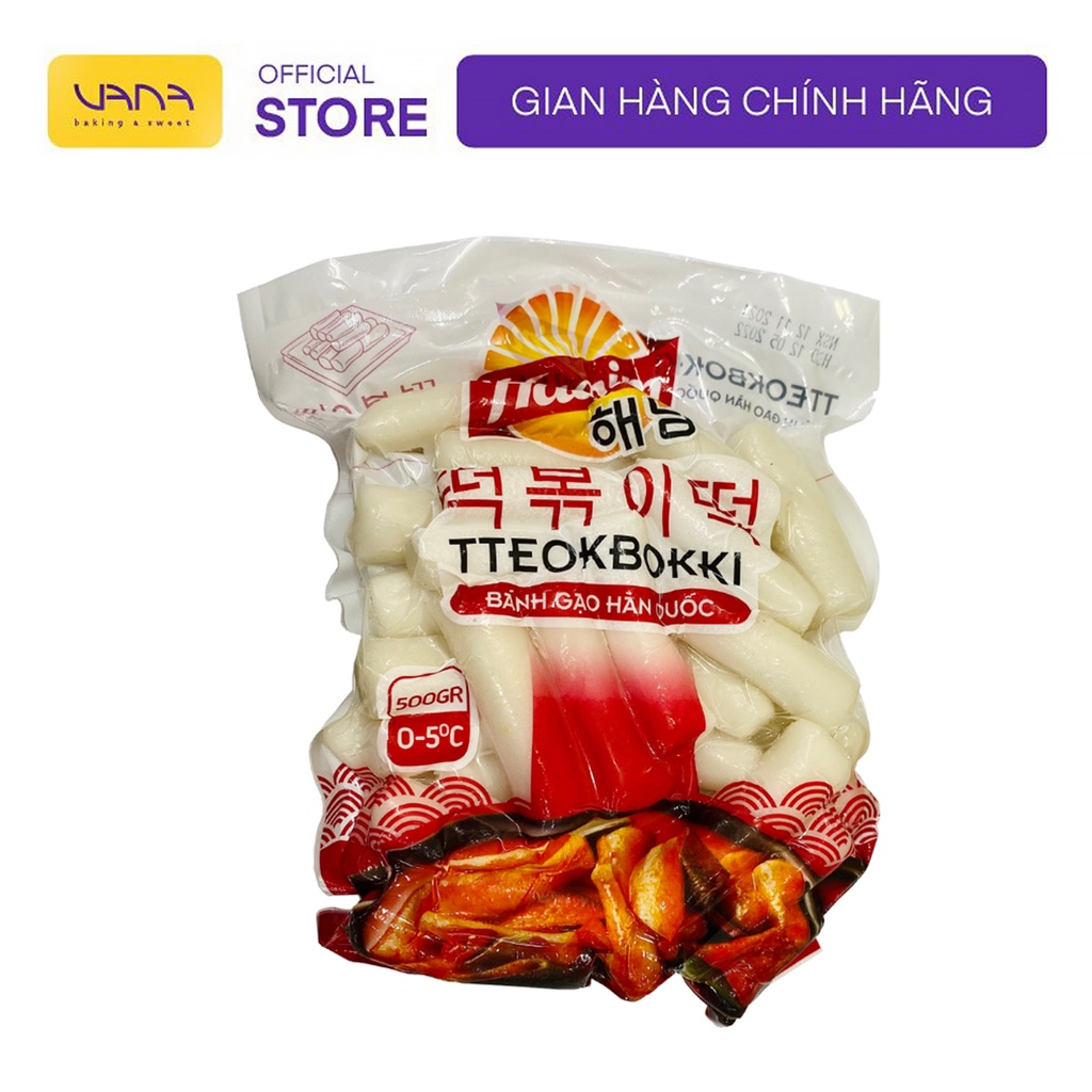 BÁNH GẠO TOKBOKKI HÀN QUỐC 500GR