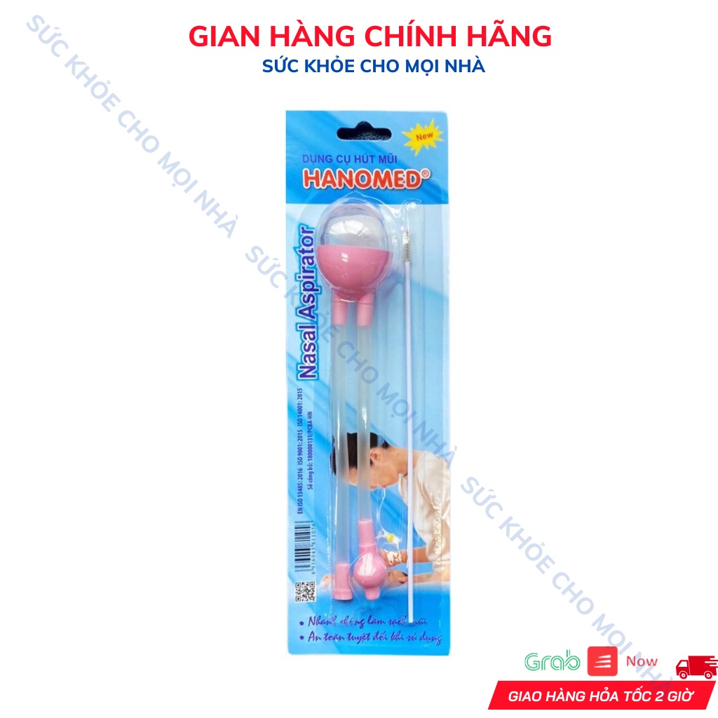 Hút mũi Hanomed - Đầu hút mềm không làm đau bé, làm sạch mũi, đờm dãi cho trẻ từ sơ sinh