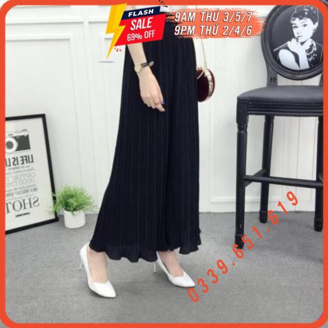 [FREESHIP] Quần Chiffon Dài Lưng Cao, Quần Ống Rộng Xếp Ly, Công Sở, Đi Làm, Đi Chơi, Thời Trang Cho Nữ