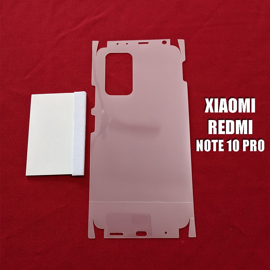 Miếng dán PPF full lưng viền Xiaomi Redmi Note 10 Pro (3 lớp siêu xịn)