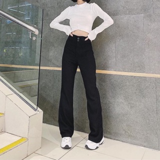 Quần ống loe 2 nút - Eva Culottes
