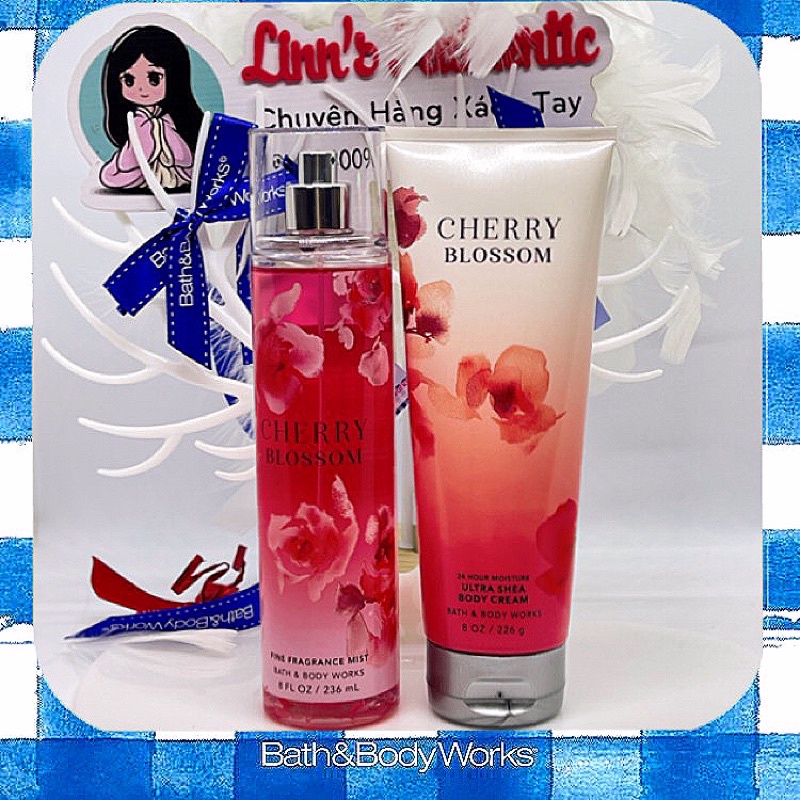 CHERRY BLOSSOM - Xịt Thơm Toàn Thân Body Mist Bath &amp; Body Works Usa