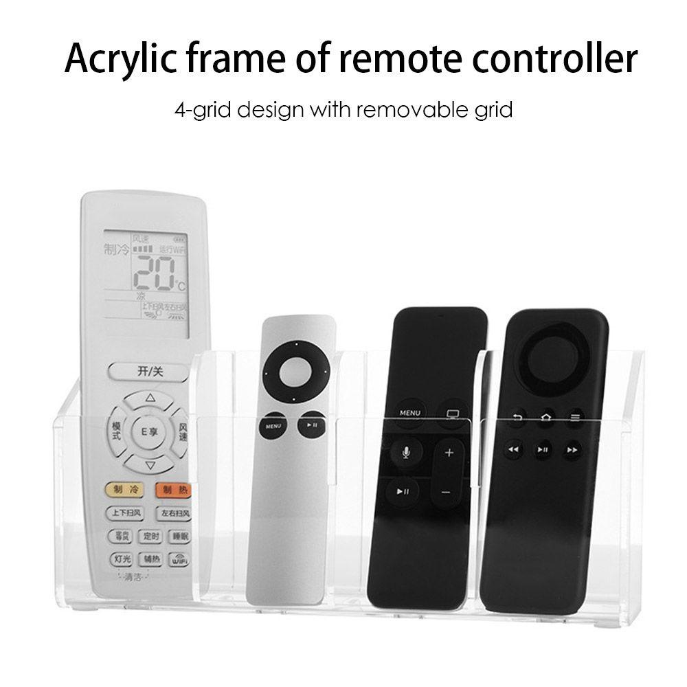LAKAMIER Giá Đỡ Điều Khiển Từ Xa 4 Lỗ Bằng Acrylic Tiện Dụng