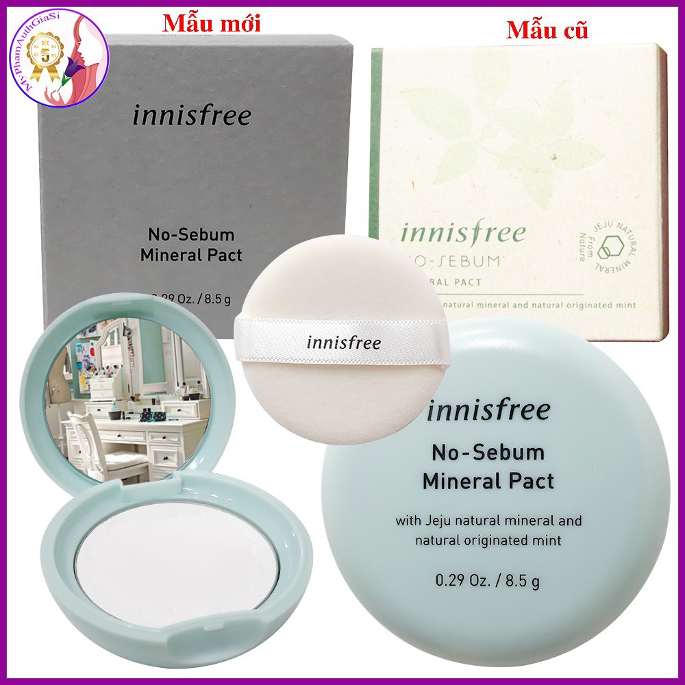 PHẤN PHỦ DẠNG NÉN INNISFREE NO SEBUM MINERAL PACT 8.5G CHÍNH HÃNG - 7424