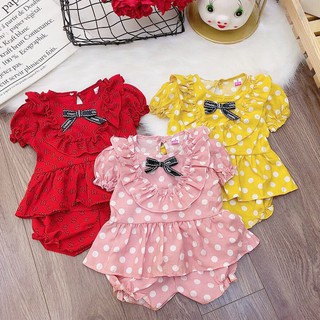 Bộ Đũi nơ cho bé gái - bộ cộc cho bé gái