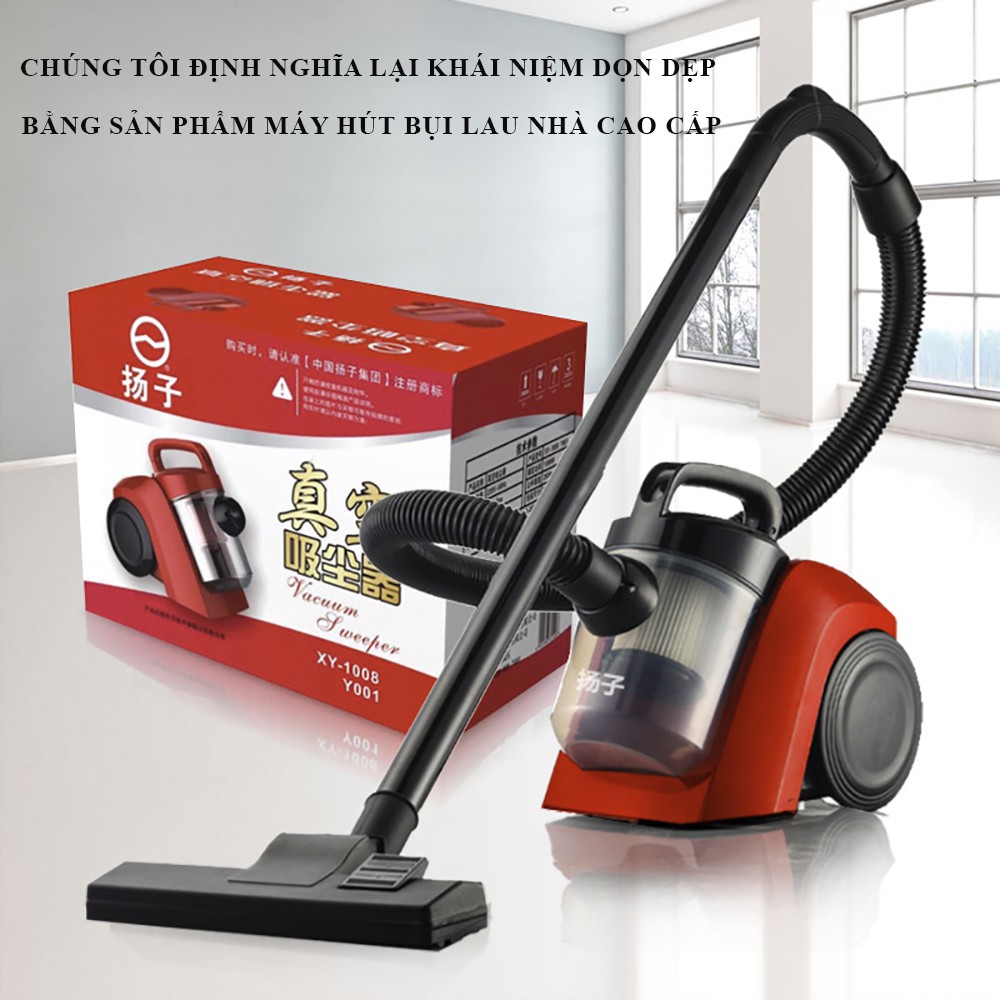 Máy hút bụi có tay cầm, máy hút bụi gia đình Vacuum Sweeper XY-1008, BẢO HÀNH 2 NĂM, 7 NGÀY LỖI ĐỔI MỚI.