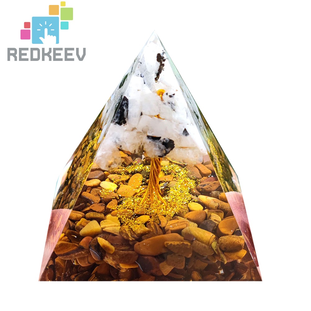 Đá pha lê năng lượng hình kim tự tháp 5cm