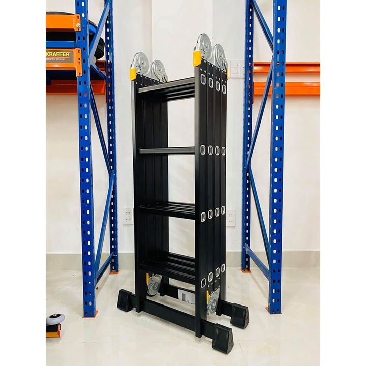 Thang nhôm gấp xếp đa năng 4 bậc - 4 đoạn Sumika SKM204  BẢO HÀNH 2 NĂM