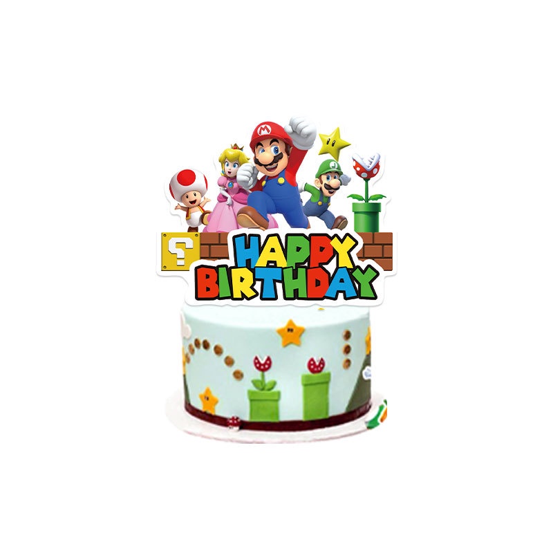 Bộ Bong Bóng Trang Trí Tiệc Chủ Đề Super Mario