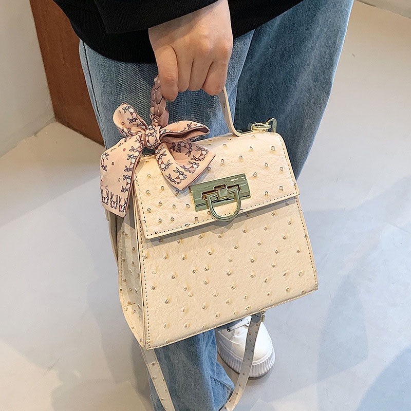 Túi Đeo Chéo Hình Vuông Cỡ Nhỏ Phong Cách Cổ Điển Thời Trang Cho Nữ