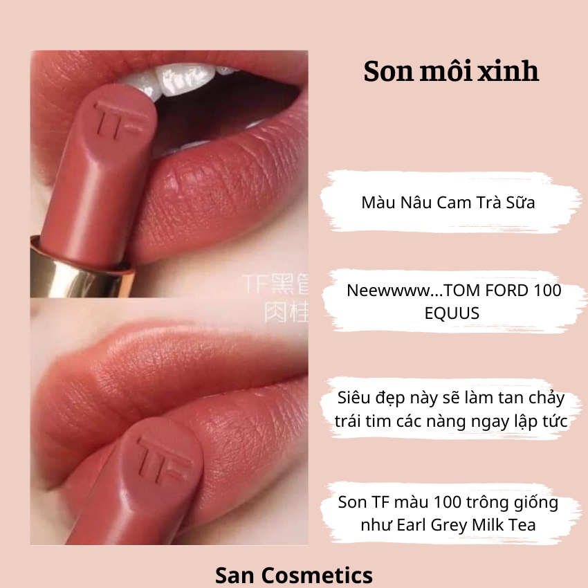 Son môi xinh ⚡ GIÁ TỐT NHẤT ⚡ son màu nâu cam trà sữa nhẹ nhàng, xinh xinh phù hợp khi dự tiệc, đi chơi | BigBuy360 - bigbuy360.vn