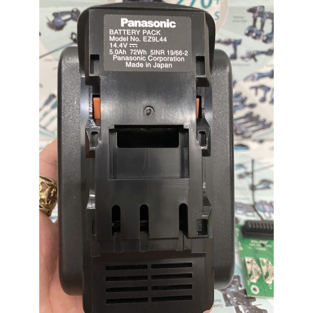 Vỏ mạch pin Panasonic 14.4V 2 hàng cell, nhận sạc zin hệ 80.