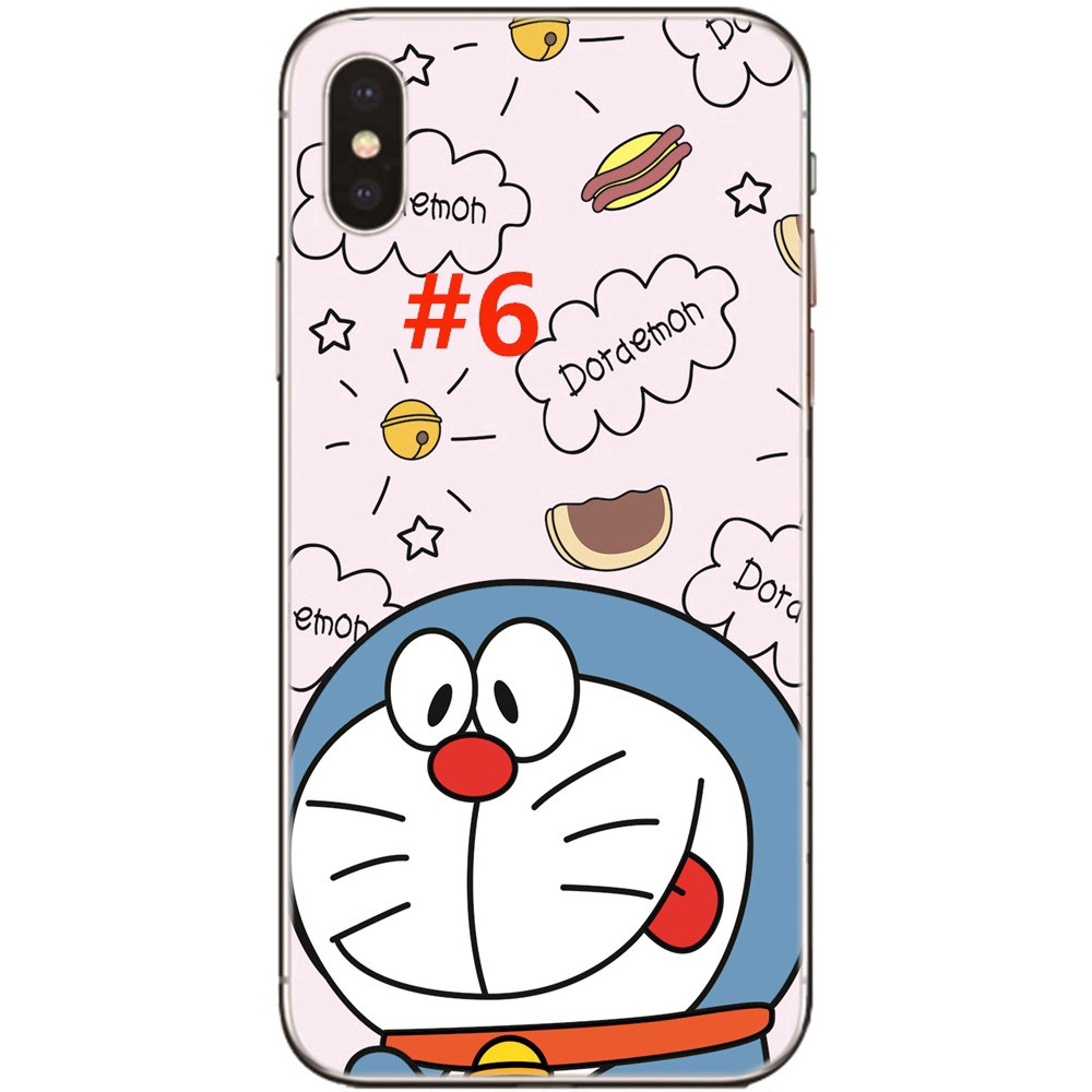 Ốp điện thoại TPU mềm in hình Doraemon xinh xắn cho iPhone X 6 6S 7 8 Plus 5 5S SE