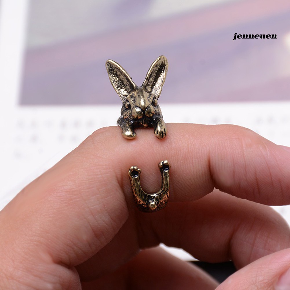Nhẫn hình thỏ bằng hợp kim xinh xắn cho nữ