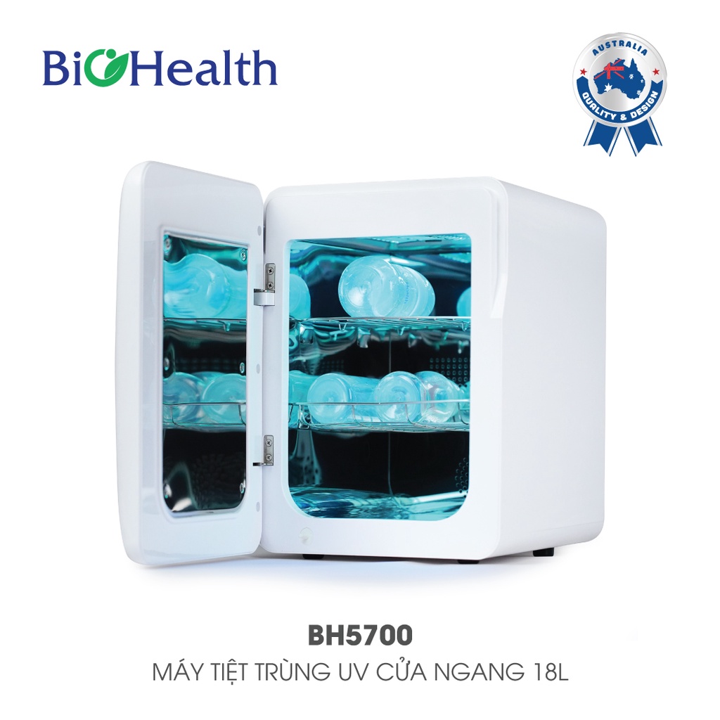 Máy Tiệt Trùng UV Cửa Ngang Biohealth BH5700 - Tắt Máy Tự Động- Cảm Ứng Tiện Lợi - Dung Tích Lớn