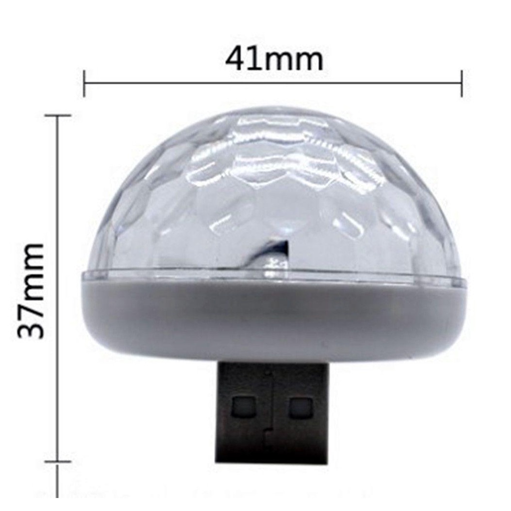 MYRONGVN Đèn Led RGB Mini Trang Trí Nội Thất Xe Hơi