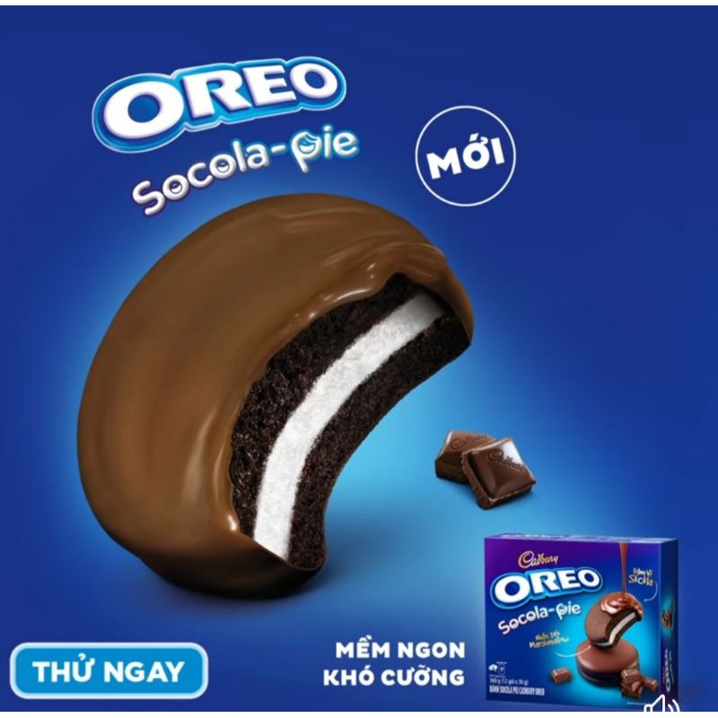 Bánh Oreo socola-Pie Cadbury hộp 360gam