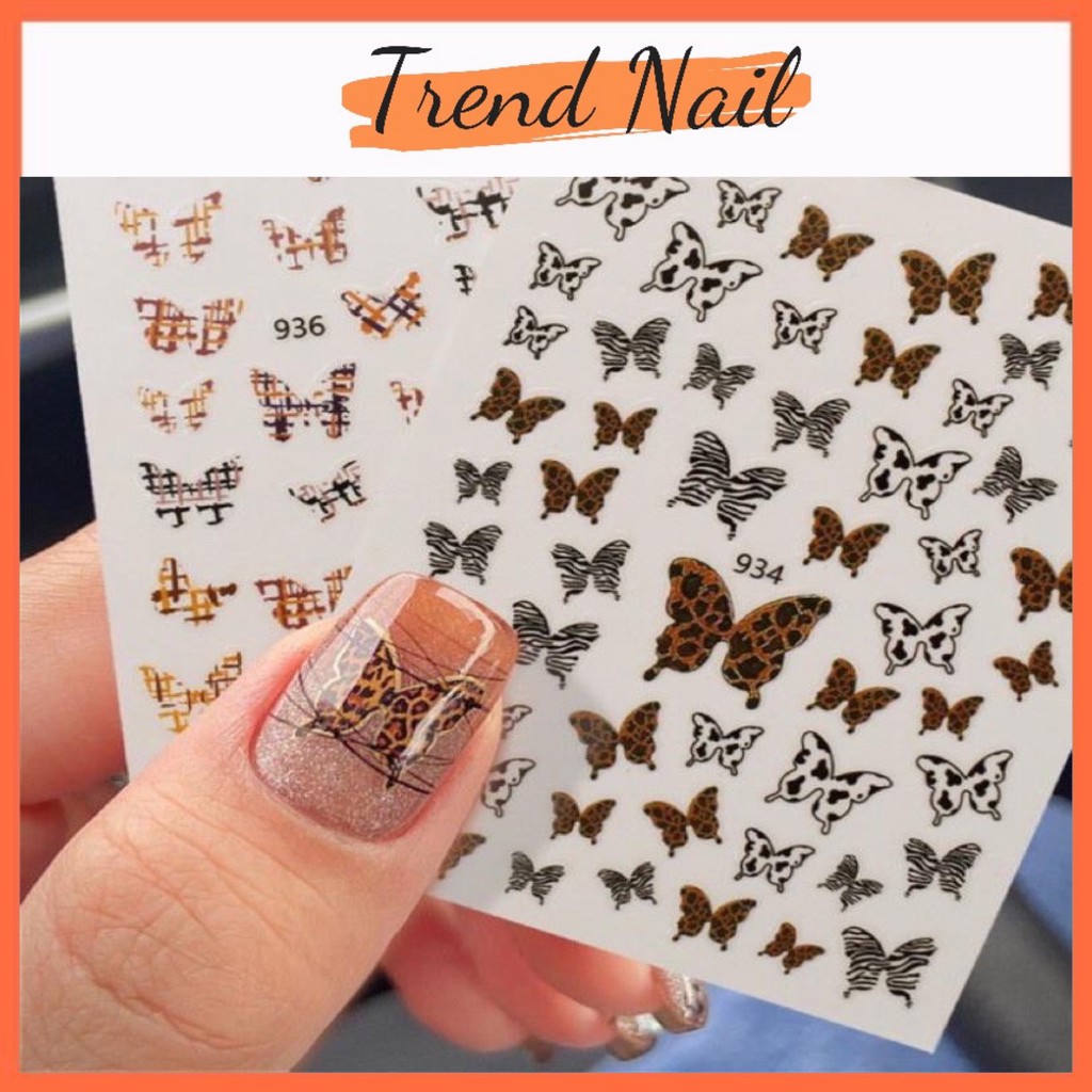 [HOT] Sticker nail , sticker bướm dán móng tay.