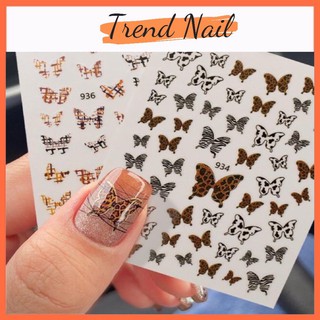 Sticker nail , sticker bướm dán móng tay.