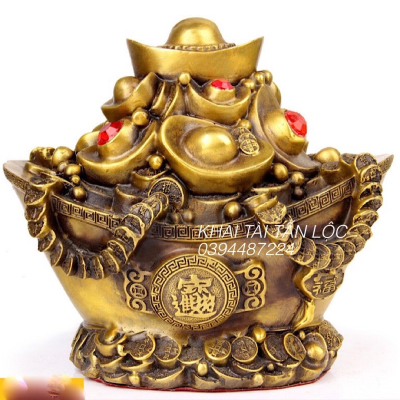Chậu tụ bảo , hũ vàng hút tài Lộc bằng đồng