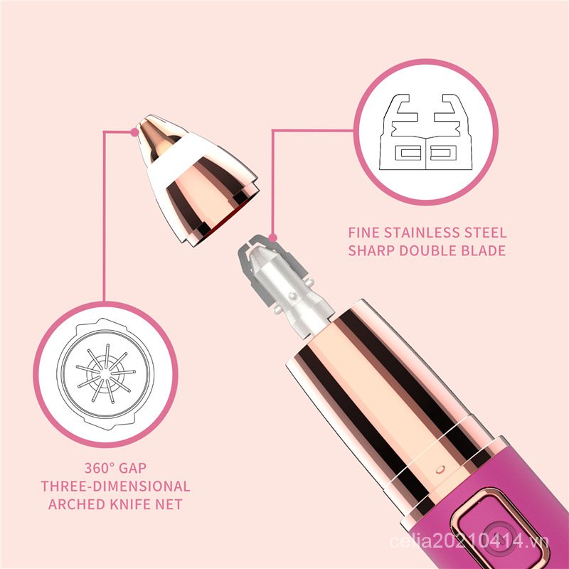 [Hàng mới về] Máy tỉa lông mày kích thước mini tiện dụng cho nữ