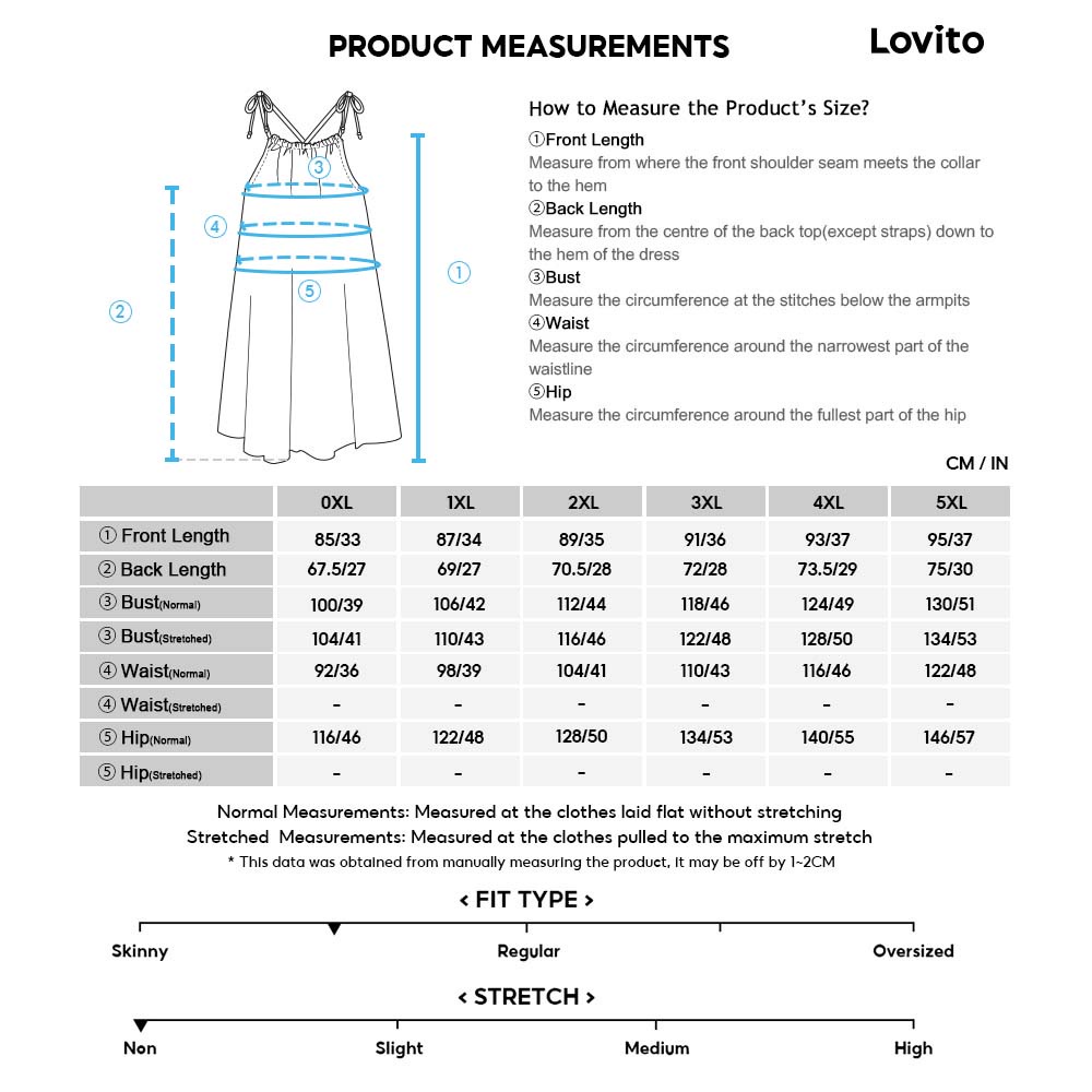 Váy trượt Lovito plus size chấm bi lai bèo xếp nếp thanh lịch không vón cục xơ LPS01012 (xanh dương đậm)