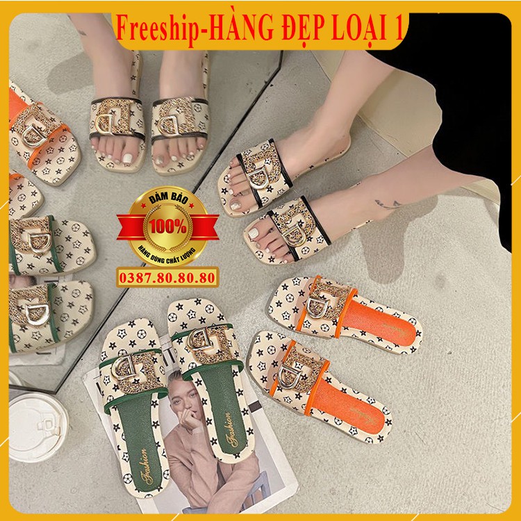 [ HÀNG ĐẸP LOẠI 1 - Freeship ] Dép quai ngang nữ đẹp cao cấp, sang chảnh, siêu bền/ Giày dép nữ đẹp hót, thời trang DD