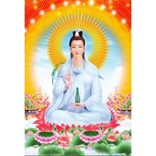 Tranh Đính Đá Cao Cấp Phật Bà Quan Âm DF419