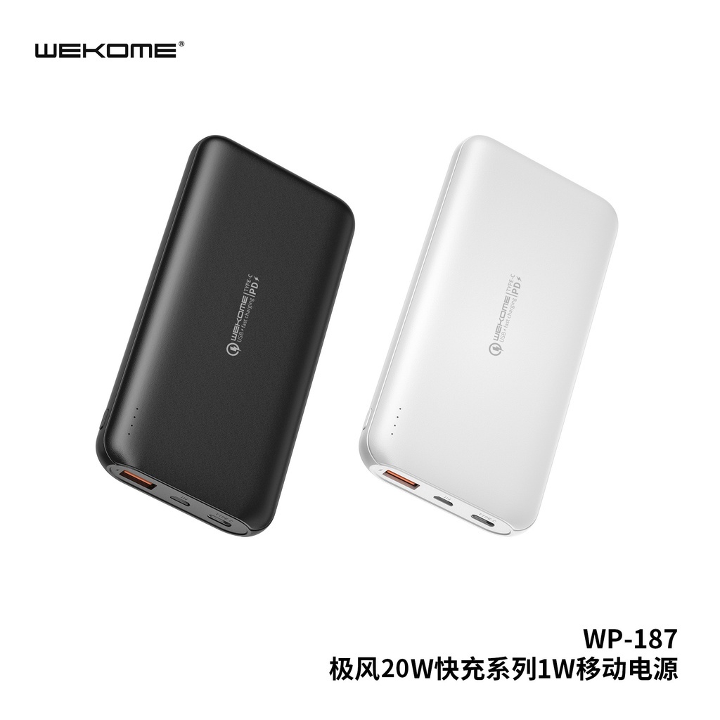 Sạc dự phòng WEKOME WP-187/WP-189 10000-20000 mAh tích hợp sạc nhanh PD20W