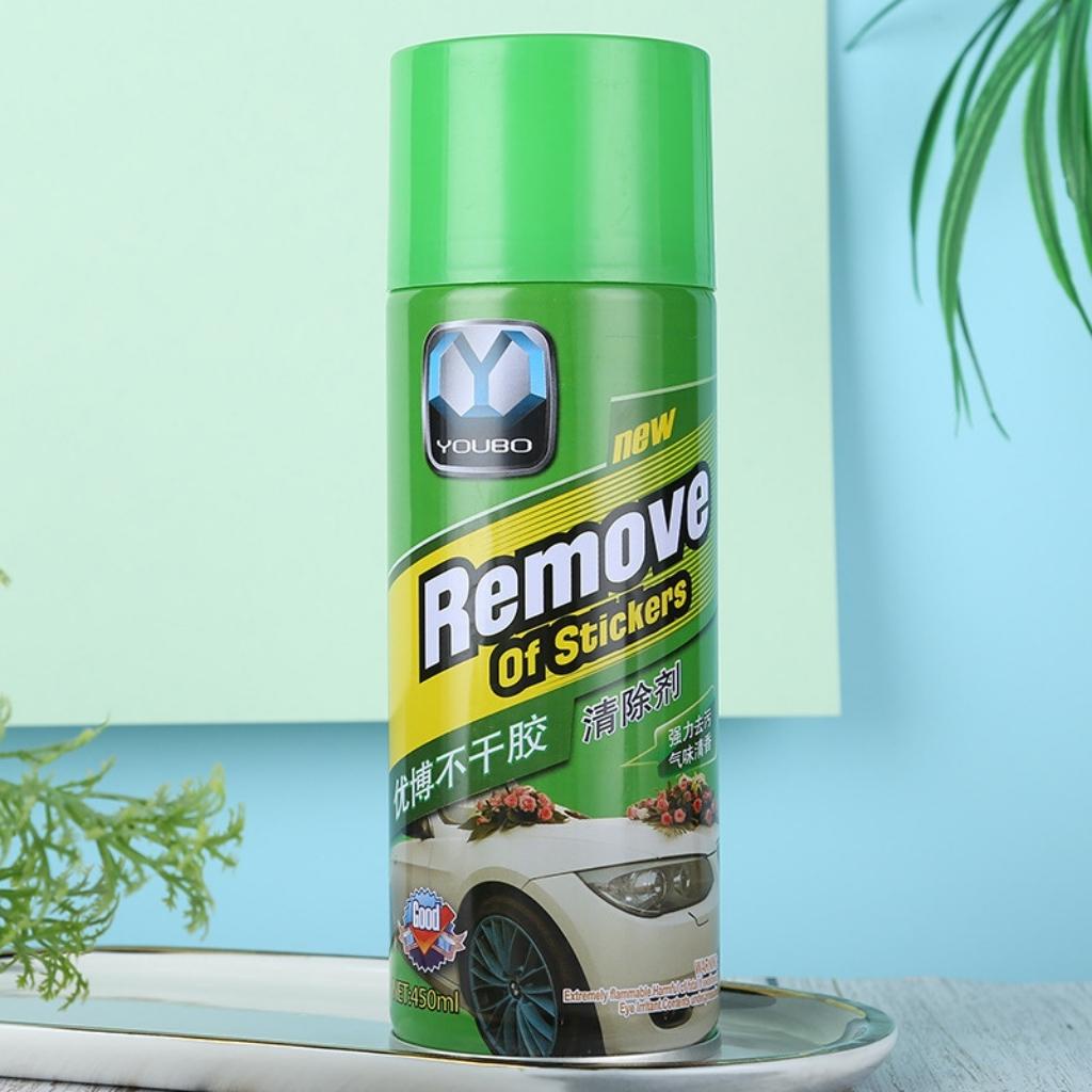 Bình xịt tẩy rửa keo đa năng REMOVE 450ml tẩy bay vết keo lâu ngày, Chai xịt tẩy keo băng dính REMOVE 450ml