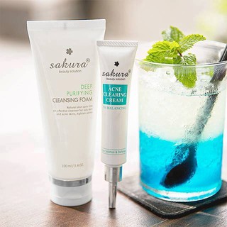 Kem Đặc Trị Mụn, Mờ Thâm Sakura Acne Clearing Cream 25g