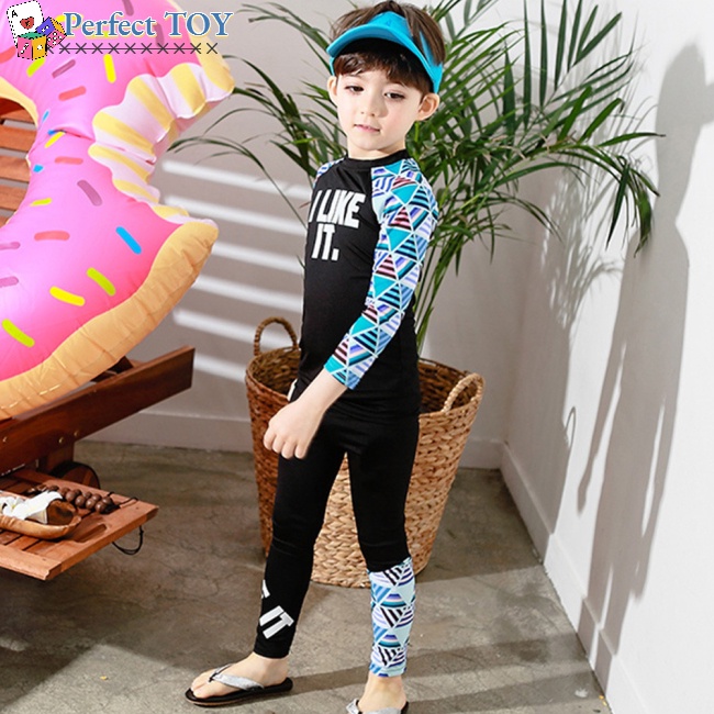 Bộ Đồ Bơi Tay Dài Chống Nắng Nhanh Khô Cho Bé