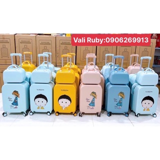 Bộ 3 vali kèm cốp size: 14/20/24