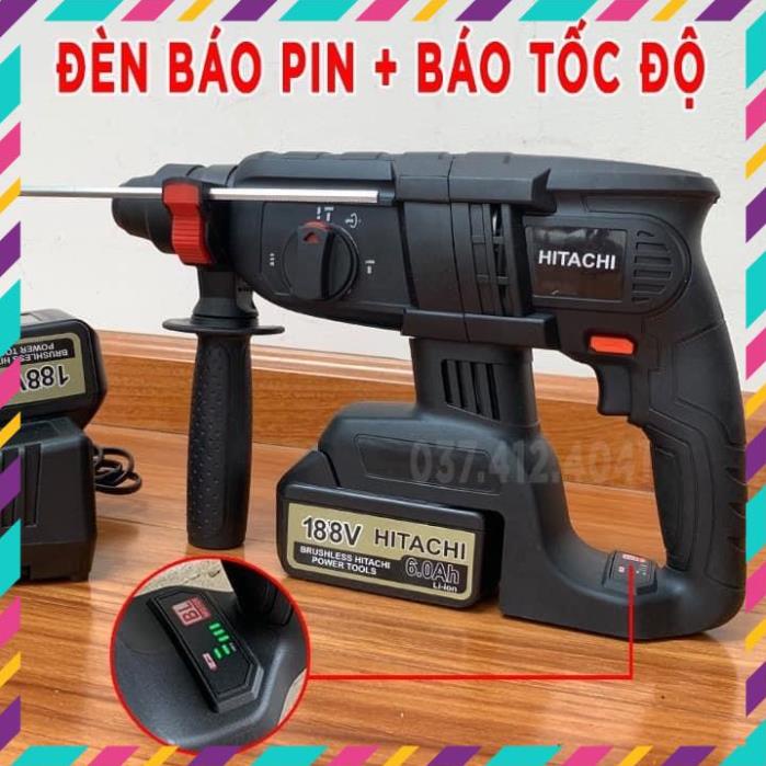 Máy Khoan Bê Tông  Pin HITACH 118v, máy khoan đục bê tông siêu khỏe siêu bên máy dùng pin tiện dụng cho công trình . .