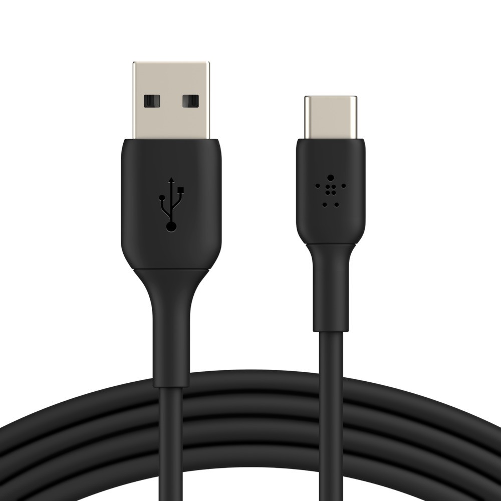 Cáp USB Type C BOOST↑CHARGE™ Belkin 12W vỏ nhựa, chứng chỉ USB-IF, 1m &amp; 2m - CAB001bt - Hàng Chính Hãng - BH 2 Năm