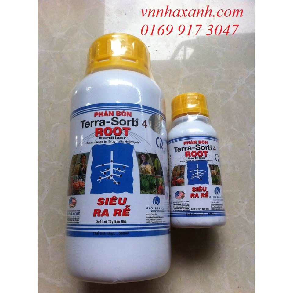 Bán Phân bón lá ra rễ cực mạnh Terra-Sorb 4 ROOT 100ml hàng nhập, phân phối trong nước bởi thietbinhavuon.