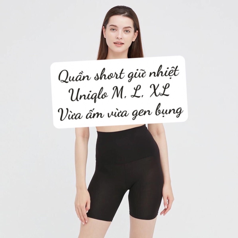 Quần short giữ nhiệt Uniqlo heatech cho chị em mặc váy vợt sale nhật
