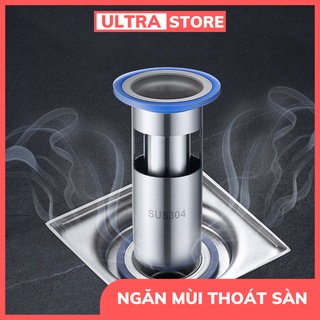 Ngăn Mùi Thoát Sàn Nhà Tắm - INOX 304 - Chống Mùi Hôi Ngăn Vi Khuẩn Trào Ngược Lên - Chặn Mùi Hôi Cống