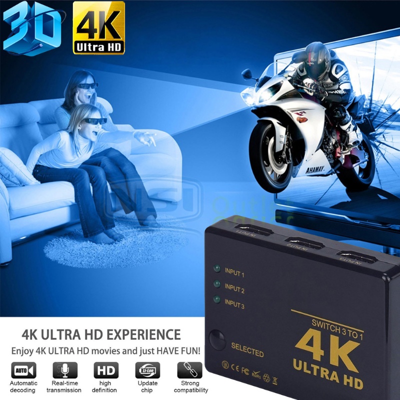 Bộ Chuyển Đổi bonj 3x1 5x1 4K HD1080P 5 Trong 1 Cho HDTV DVD TV BOX