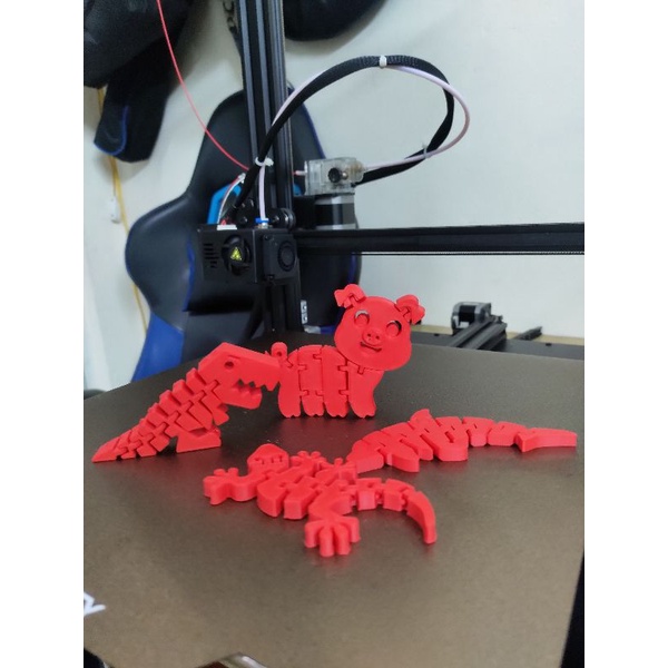 Combo 4 con vật in 3D Flexi có khớp chuyển động