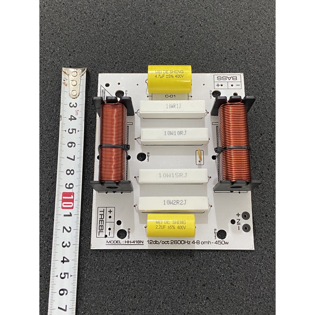 Mạch lọc loa phân tần loa full đơn 1 bass 1 treble 01 cái phân tần loa 4 tấc